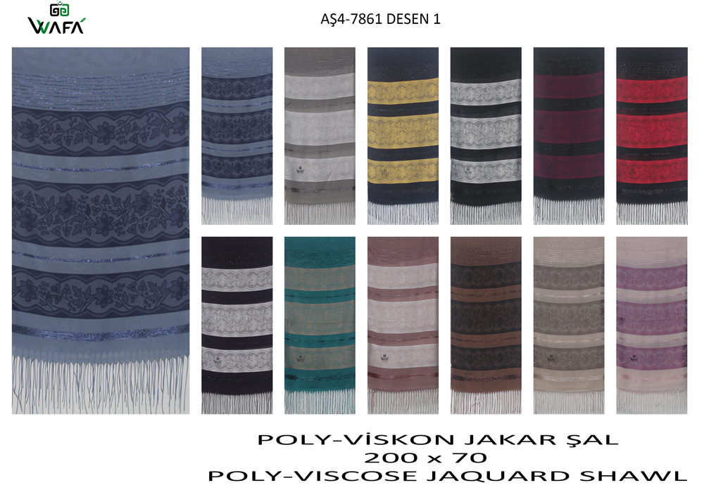 Polyester Viskon Şal 7861-1